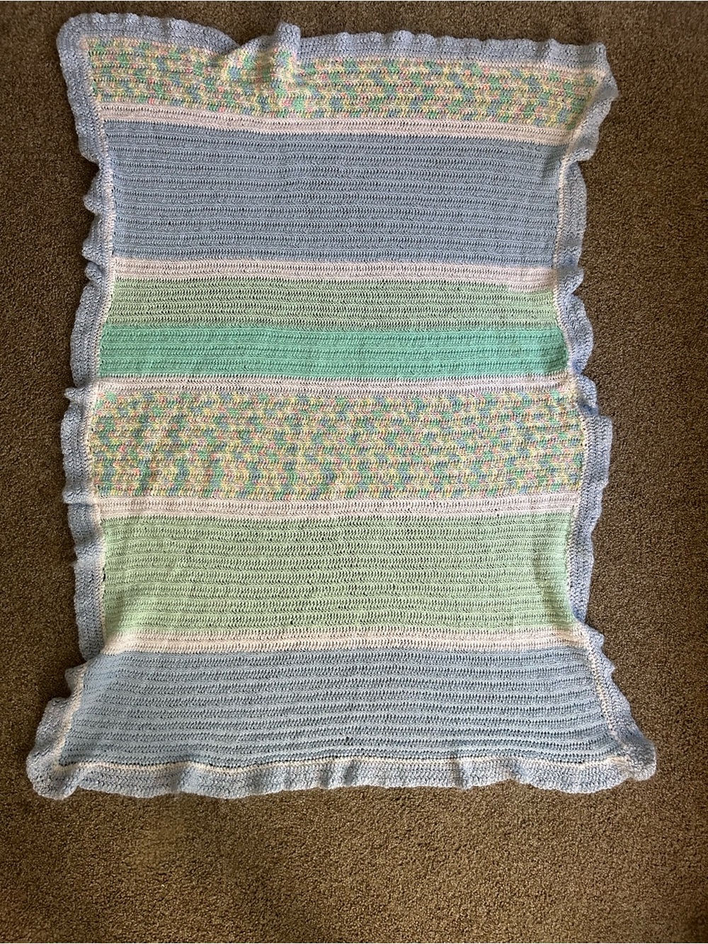 Handmade Knitted Baby Blanket